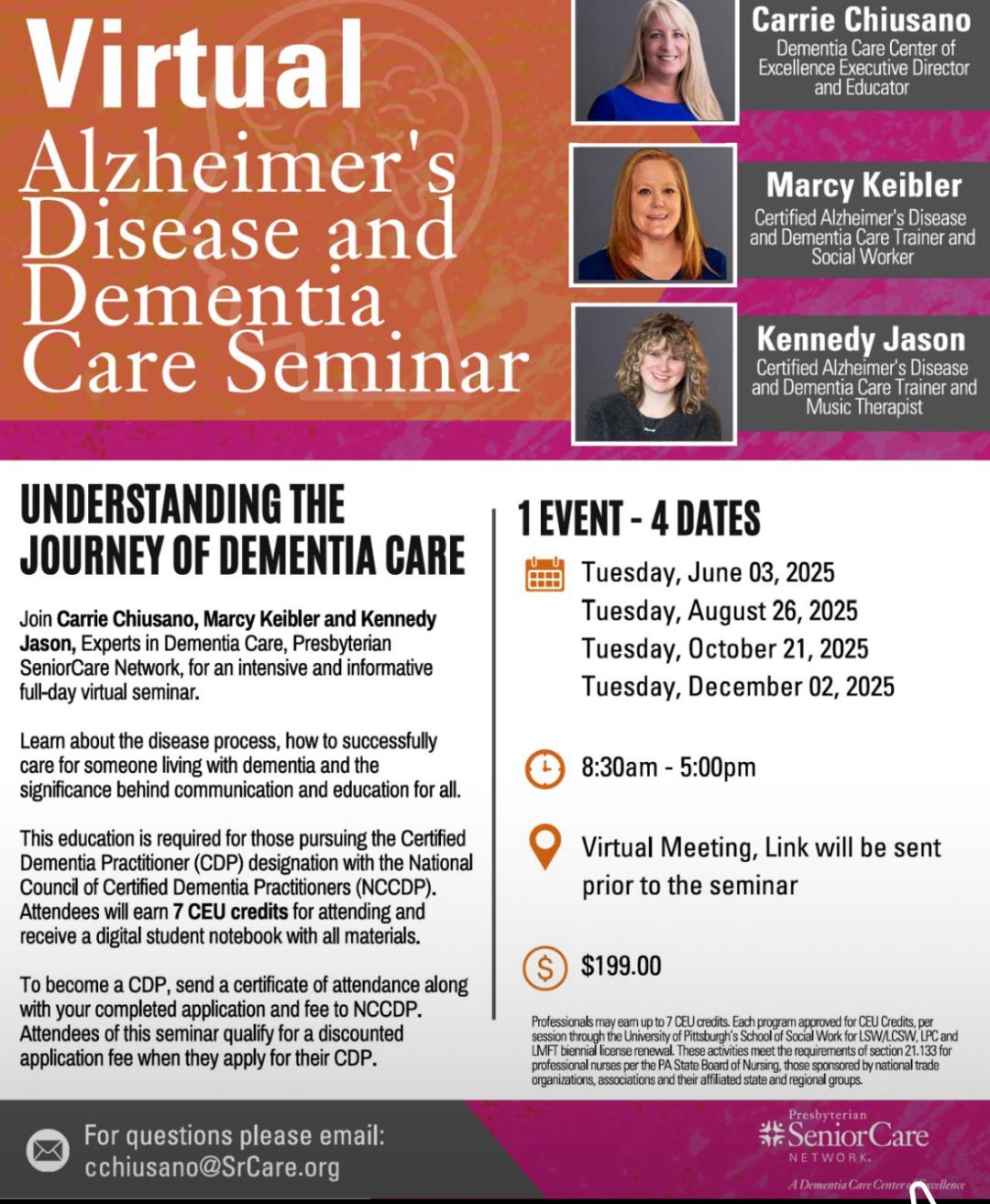Understanding the Journey of Dementia Care - October 21st